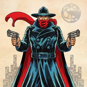 The Shadow, Signed 11 x 17 Color Print by Darryl Young