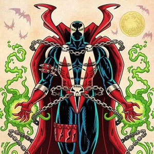 Spawn, Signed 11 x 17 Color Print by Darryl Young