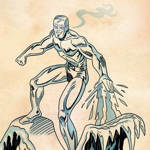 Iceman, Signed 11 x 17 Color Print by Darryl Young