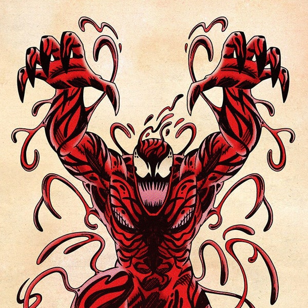 Carnage, Signed 11 x 17 Color Print by Darryl Young