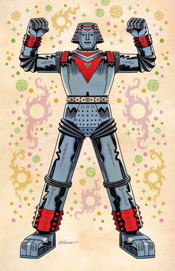 Johnny Sokko's Giant Robot, Signed 11 X 17 Color Print by Darryl