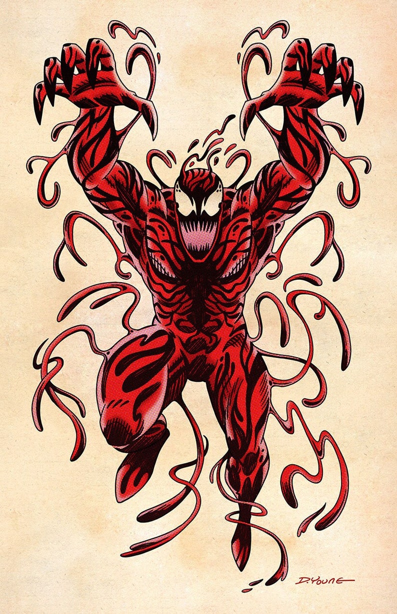 Carnage, Signed 11 x 17 Color Print by Darryl Young image 1