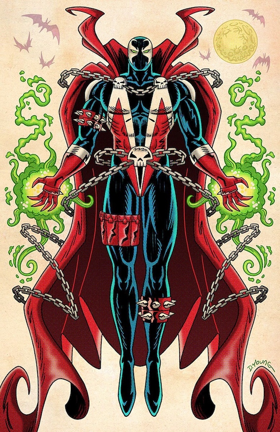 SPAWN ポスター Spawn, Signed 11 X 17 Color Print by Darryl Young - Etsy