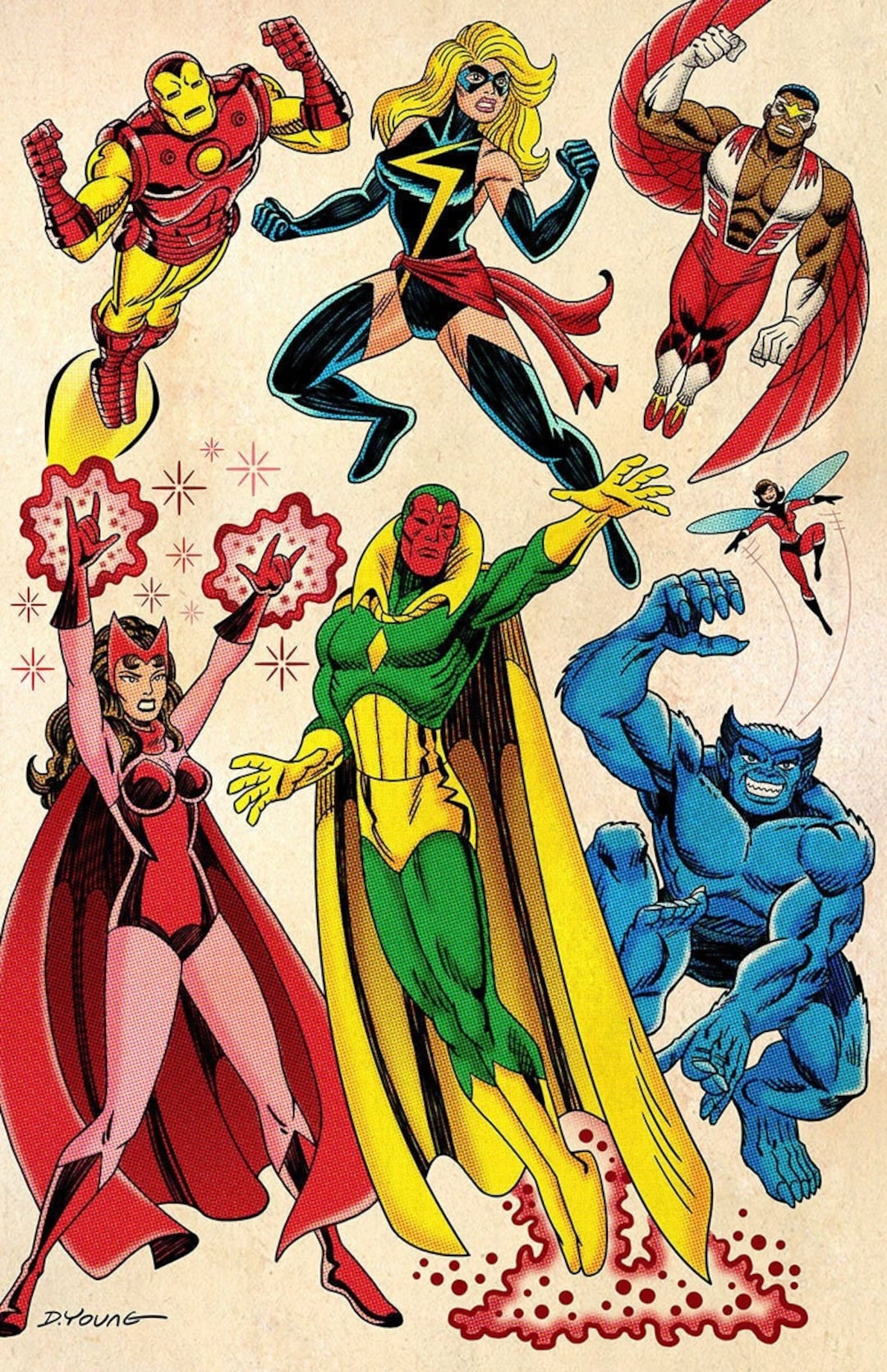 Marvel Avengers Assemblée plaque métallique mesure 26/17cm en