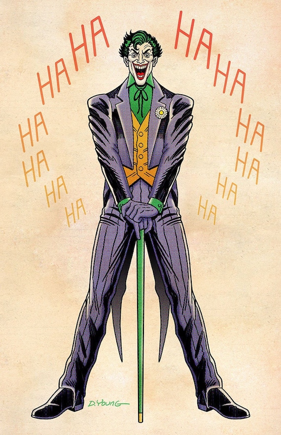 Joker Signed 11 X 17 Color Print by Darryl Young - Etsy