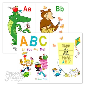 Alphabet Flash Cards Book: ABC Printable for Kids (Digital Download)