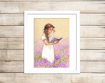 Lizzy in a Lavender Field
