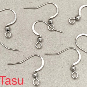 40 pcs Stainless Steel earring hooks,316 stainless Steel Fishhook,Stailess Steel finding,stainless steel ear wire,stailess Steel ear wire