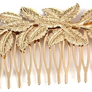 1 pcs Hair Combs,Gold color,Flower Hair Comb, bridal hair comb, hair kit, hair accessories, brass hair comb, wedding hair comb,supplies