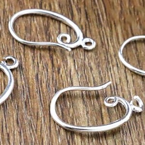 10 pcs Platinum  Earring hook,Platinum ear hook,platinum finding,platinum earring hook,Platinum ear hook,Platinum  fish hook