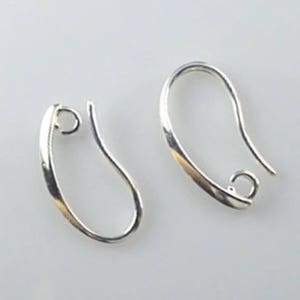 10 pcs 925 Sterling Silver Plated Earring hooks,sterling silver filled earring hook,ste,sterling silver ear hook,pinch hook