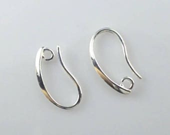 10 pcs 925 Sterling Silver Plated Earring hooks,sterling silver filled earring hook,ste,sterling silver ear hook,pinch hook