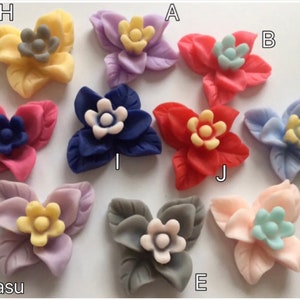 Wähle deine Farbe... 10 Stk. Mixed Cabochon Blume,matte Oberfläche,Resin Blume,Resin Cabochon,Harz Cabochon,flache Rücken Blume,Feste Harz Blume