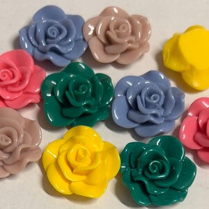 10 pcs 30 mm Mixed Cabochon Flowers,mixed 30 mm resin flower,mixed rose cabochon Flower,mixed lot flower, assorted flower, flower kit