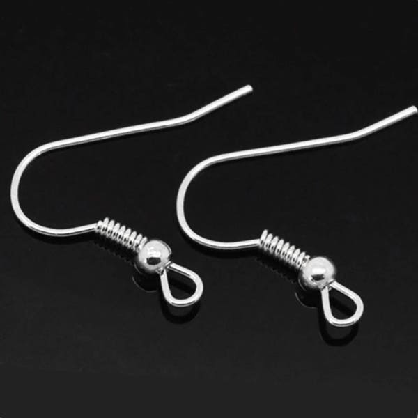 150 pcs Nickel Free Platinum color earring hook,Platinum color finding, ear wire,Platinum fish hook,Platinum earring hook,platinum ear wire