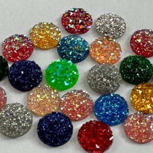 20 pcs Mixed Rhinestone Cabochon,12 mm flat Round rhinestone,flat back rhinestone,Great for  bobby pin blank , ring, Earring ,pendant
