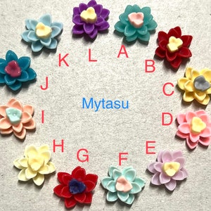 Choose your color…12 pcs 14 mm Cactus Cabochon flowers,Cactus resin flower,resin flower,flower kit,lotus resin flower,mixed lotus cabochon