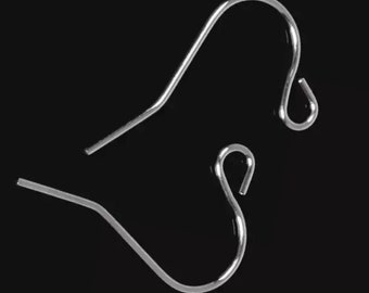100 pcs 304 Stainless Steel earring hooks,stainless steel Fish hooks,stainless Steel finding,brass earring setting,brass earring hook