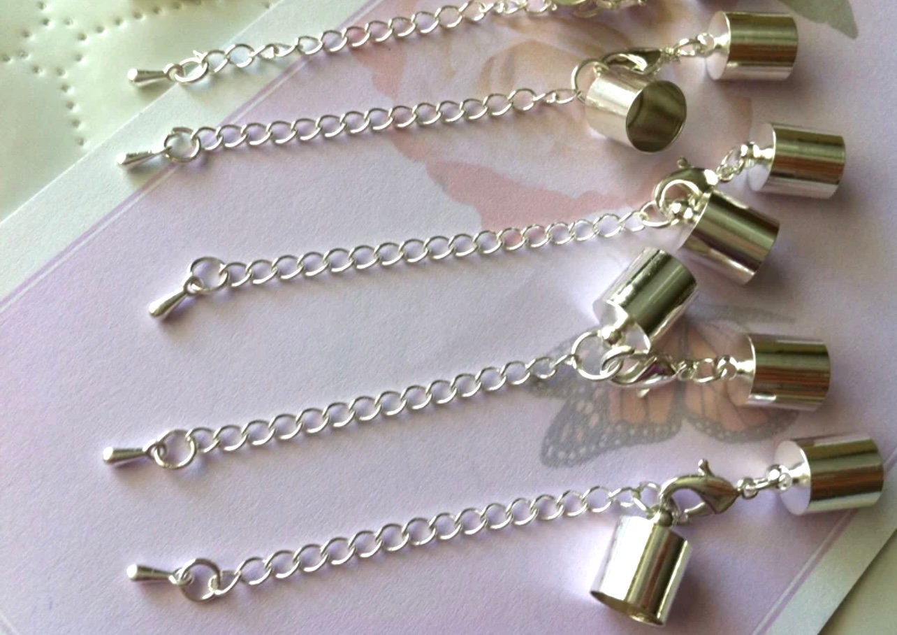 10 Set Platinum Extender Chains With 
