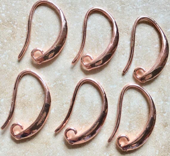 10 pcs Rose Gold earring hooks,rose gold Fishhooks,Rose gold finding,rose gold fish hook,Rose gold earring hook,Rose gold ear wire,Rose gold