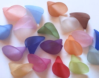 50 pcs mixed color Lucite Flower,Calla Lily flower,colorful Lucite flower, mixed lucite flower,Lucite,resin flower,flower kit,( LC4 )