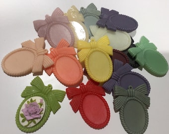 8 pcs Mixed Oval Resin Cameo setting,Matte,mixed Cameo cabochon,solid cameo cabohon,matte cabochon,mixed cameo cabochon,flat back cameo