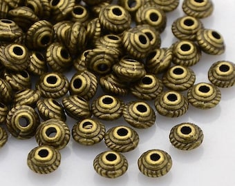 70 pcs spacer bead,antique bronze color,metal bead,spacer  bead,Alloy bead,antique brone spacer bead,Bicone spacer bead
