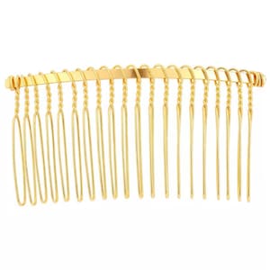 6 pcs Hair Combs résultats, couleur dorée, peigne à cheveux doré, peigne à cheveux en fer, peigne à cheveux de mariage, peigne à cheveux de mariée, accessoires pour cheveux, peigne à cheveux antique