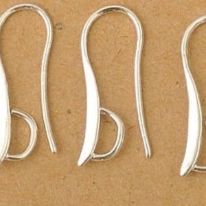 10 pcs Silver Pinch Bail ear wire,for crystal stone bead,silver earring hook,silver ear wire,silver lever back hook,silver findings