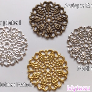 Pick your color,,14 pcs Filigree flower Wrap,connector,link,antique filigree,nickel free filigree,brass link,wrap connector,filigree wrap