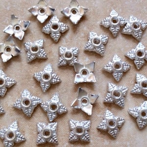 200 pcs 6 mm Silver Bead Caps,Zinc Alloy bead cap,6 mm bead cap,Silver findings,Silver plated bead cap,antique Silver bead cap,bead cap,
