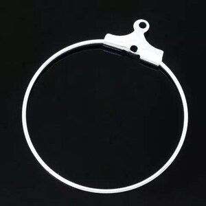 30 pcs Earring pendant,silver color,Wine Charm ring,earring hoop findings,earring ring,silver ear hoop finding,silver ear hoop