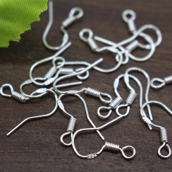 20 pcs 925 Sterling Silver Earring hook,Sterling silver ear wire,sterling Silver finding,sterling silver ear hook,Sterling silver Ear hook