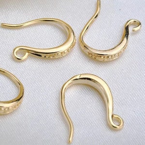 10 pcs KC Gold color earring hooks,KC Gold earring hook,KC gold Ear wire,gold color findings,earring findings,