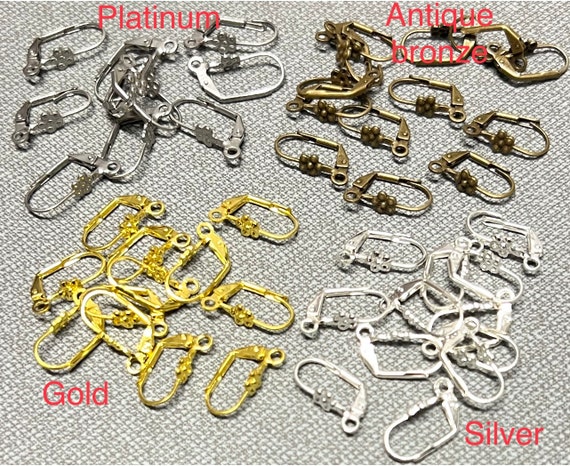 Orecchini A Cerchio Francese In Oro 10K - Foto 10