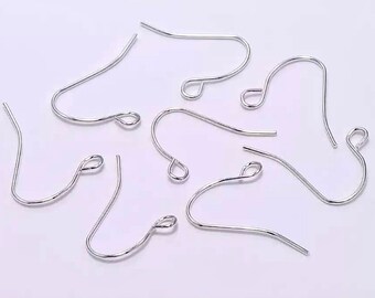 Nickel Free,,150 pcs Silver earring hooks,Iron Fish hooks, silver finding,earring setting,silver ear wire,silver earring hook,silver finding