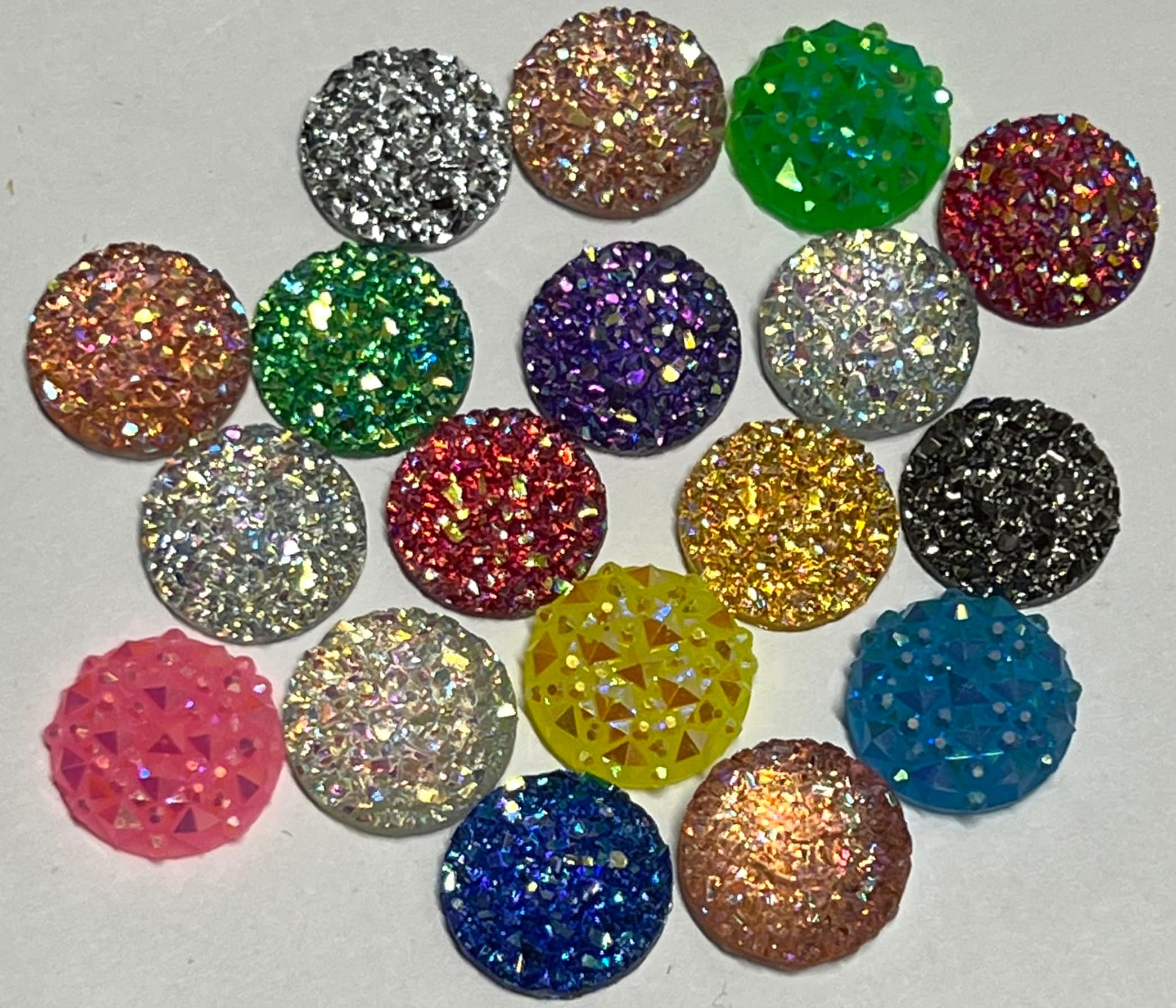 40 X Self Adhesive CLEAR Round Diamond Rhinestones Acrylic Crystals Stick  on Gems for Card Making, Crafts, Wedding Invitations 