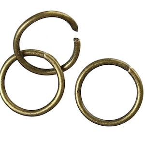 170 pezzi 8 mm Antichi anelli di salto in bronzo, vicini ma irrisolti, anelli di salto in ottone, anello di salto da 8 mm, risultati in ottone, anello di salto in ferro, grande anello di salto