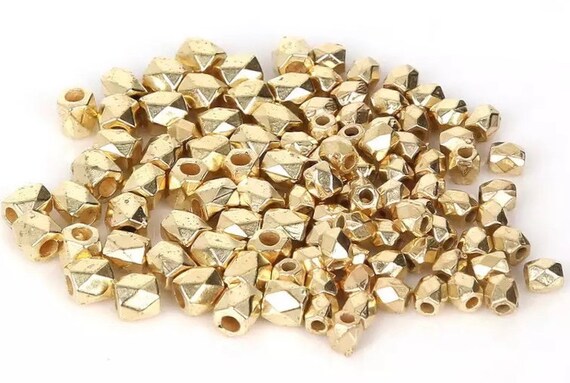 100 Pcs Mm KC Gold Color,platic Bead,spacer Bead,seed Bead,light