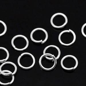 300 pcs 6 mm Open Jump Rings,Platinum color,Platinum jump ring, open jump ring,platinum findings,jewelry supplies,6 mm jump ring, jump ring