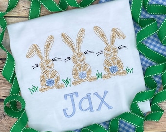 Boys Easter Shirt / Easter Bunny Trio Shirt / Easter Shirt / Toddler Boys Easter Shirt / Bunny Shirt / Toddler Easter Shirt / Toddler Easter