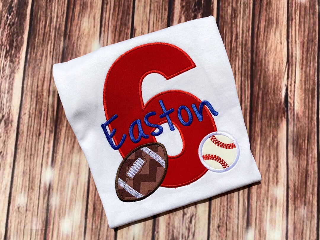 Sports Birthday Shirt / Boys Birthday Shirt / Sports Party Etsy
