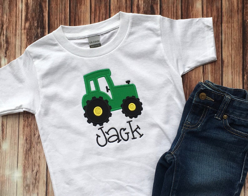 Tractor Shirt / Boys Tractor Shirt / Boys Farm Shirt / Toddler Etsy
