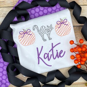 Girls Halloween Shirt - Halloween Pumpkin Shirt - Pumpkin Shirt - Spooky Halloween Shirt - Cute Halloween Shirt - Kids Halloween Shirt