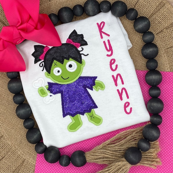 Zombie Halloween Shirt - Girls Halloween Shirt - Girl Zombie Shirt - Kids Halloween Shirt - Zombie Shirt - Halloween Shirt - Monster Shirt