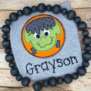 Boys Halloween Shirt - Frankenstein Halloween Shirt - Halloween Shirt - Frankenstein Shirt  - Cute Boys Halloween Top -  Monster Shirt