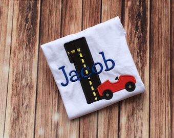 Race Car Birthday Shirt / Race Car Shirt / Boys Birthday Shirt / Race Car Party Shirt / Boys Race Car Shirt / Toddler Race Car Birthday