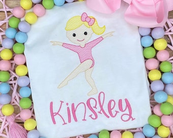 Girls Gymnast Shirt / Gymnastics Shirt / Kids Gymnast Shirt / Personalized Gymnast Shirt / Gymnastics / Girl Gymnast Shirt / Girl Tumbler