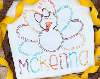Girls Thanksgiving Shirt - Girls Turkey Shirt - Turkey Day Shirt - Thanksgiving Shirt - Kids Turkey Shirt - Kids Thanksgiving Shirt