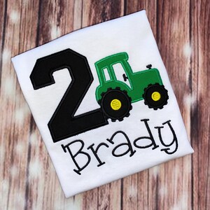 Tractor Birthday Shirt / Tractor Birthday / Farm Birthday / Birthday Shirt / Boys Tractor Birthday Shirt / Boys Custom Farm Shirt / Tractor